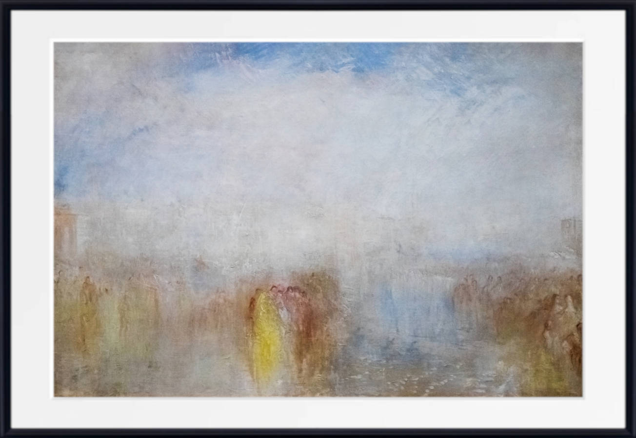 William Turner Print, Venice, Venetian Festival (c.1845)