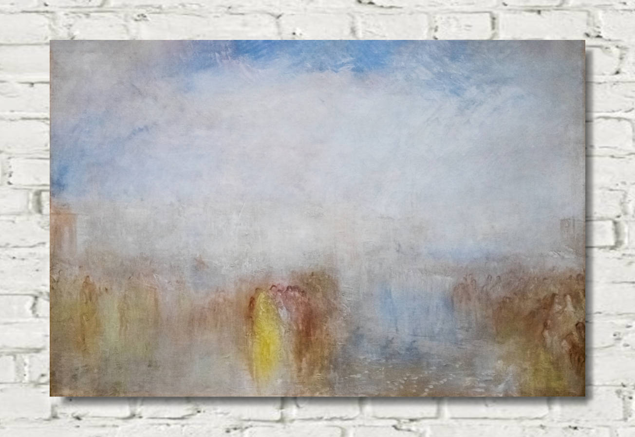 William Turner Print, Venice, Venetian Festival (c.1845)
