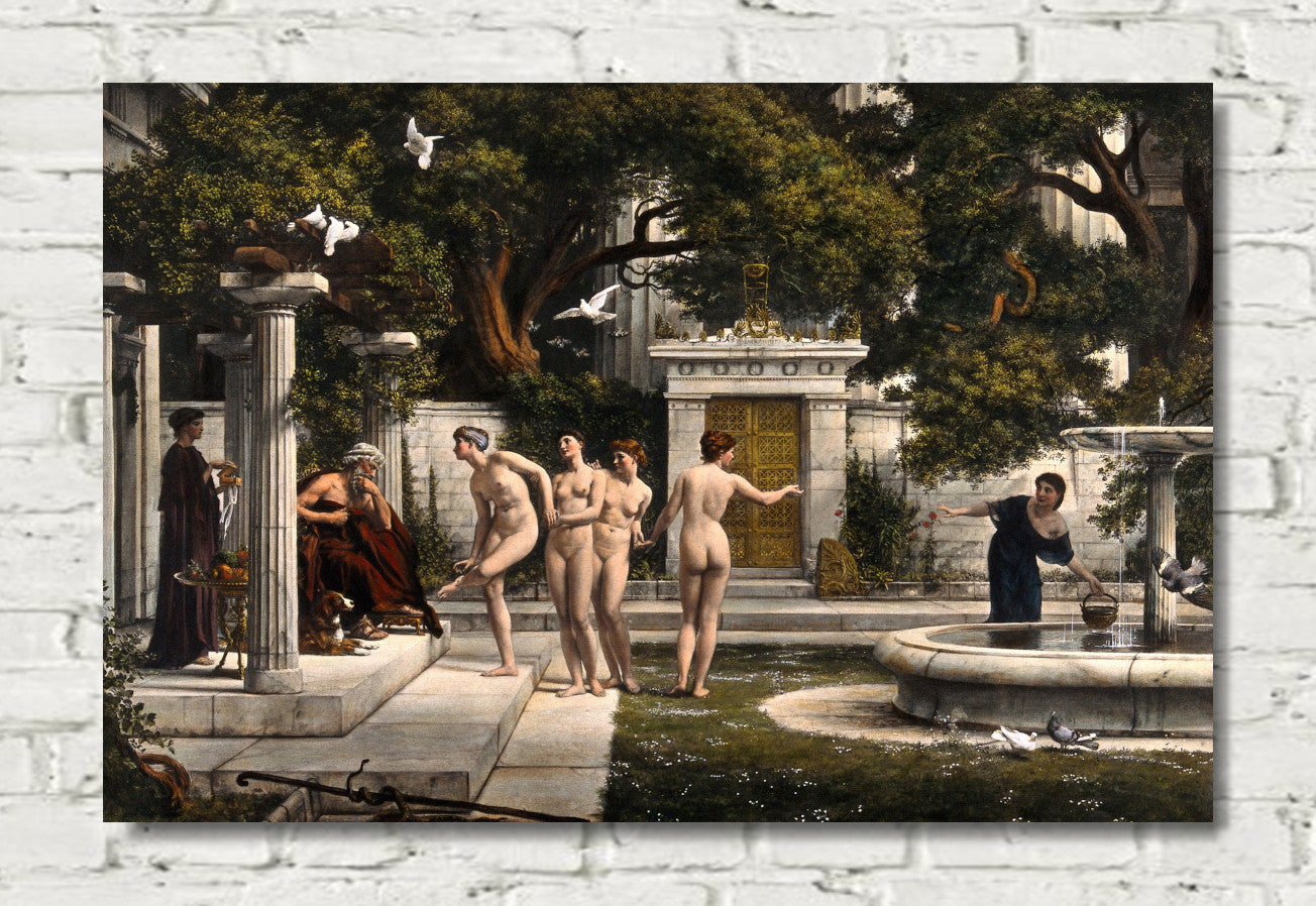 Venus visits Aesculapius to ask him to remove a thorn from her foot, 1880 by Edward Poynter