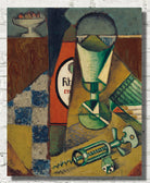Verre, tire-bouchon et allumettes, Jean Metzinger