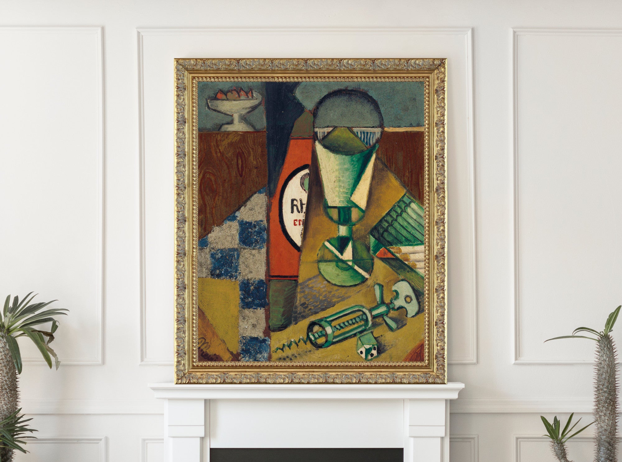 Verre, tire-bouchon et allumettes, Jean Metzinger
