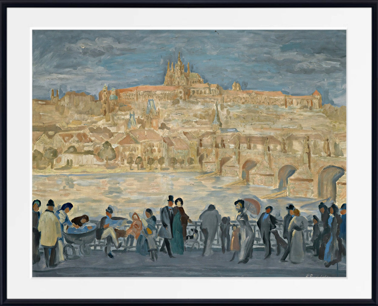 View Of Prague Castle by Antonín Prochazka