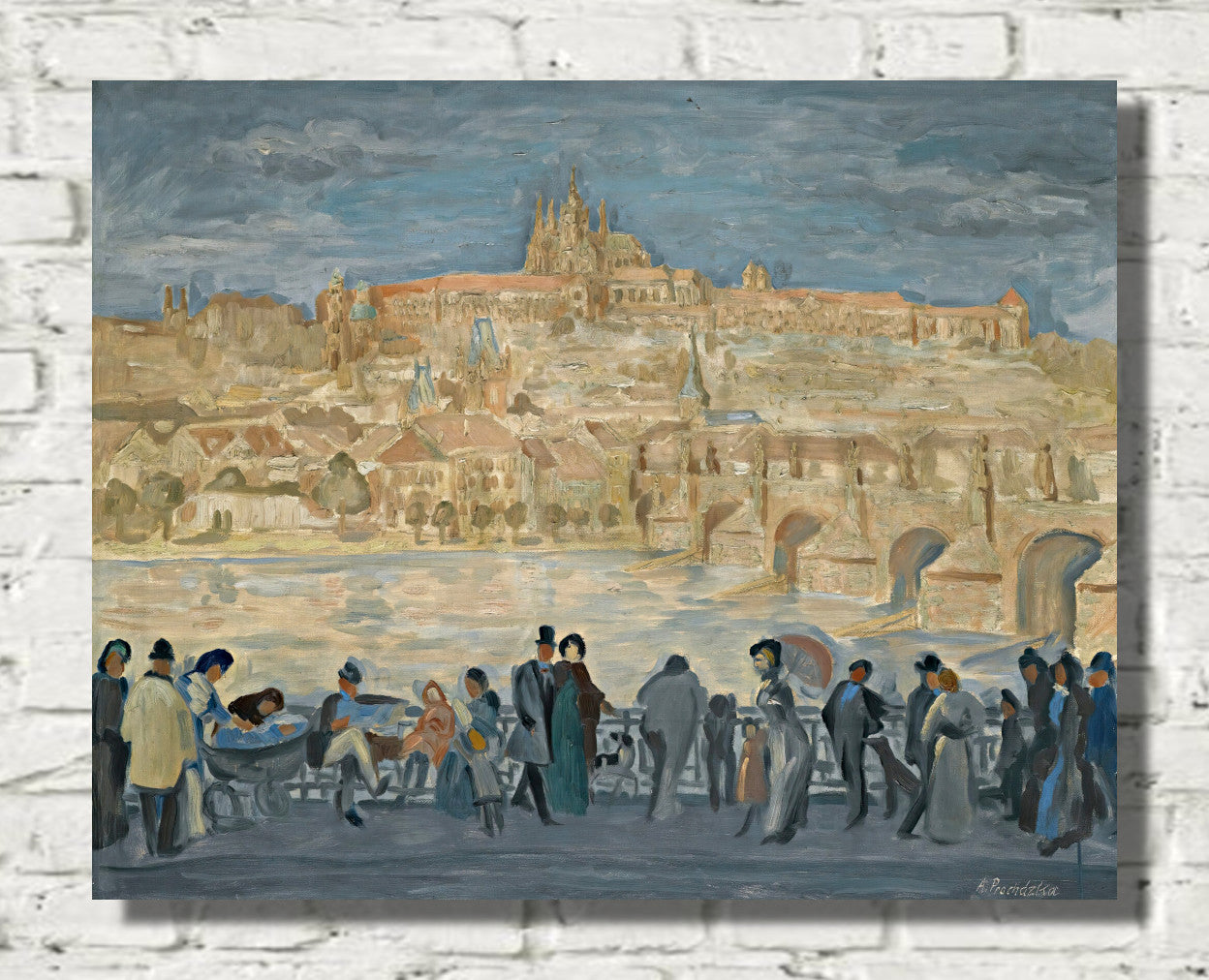 View Of Prague Castle by Antonín Prochazka