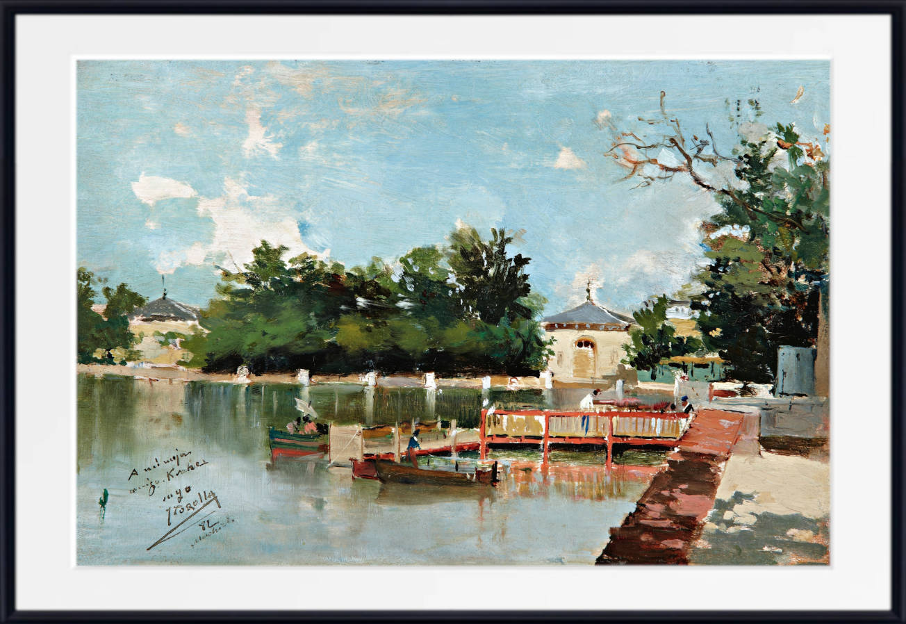Joaquín Sorolla Print, The Jetty In The Retiro Gardens, Madrid