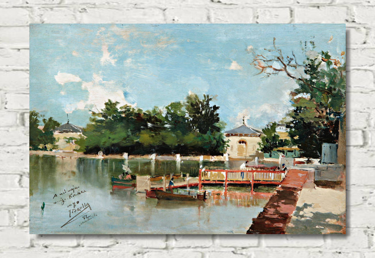 Joaquín Sorolla Print, The Jetty In The Retiro Gardens, Madrid