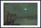 John Atkinson Grimshaw Fine Art Print : View from Blackfriars Bridge by moonlight