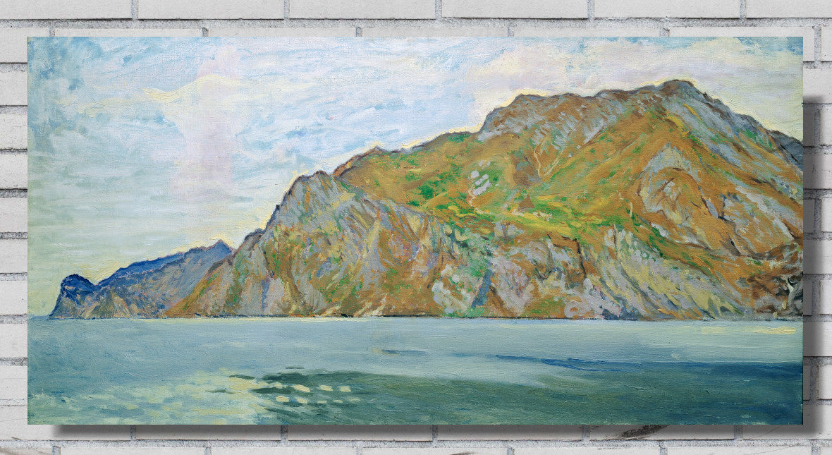 View from Torbole of the western shore of Lake Garda, Koloman Moser