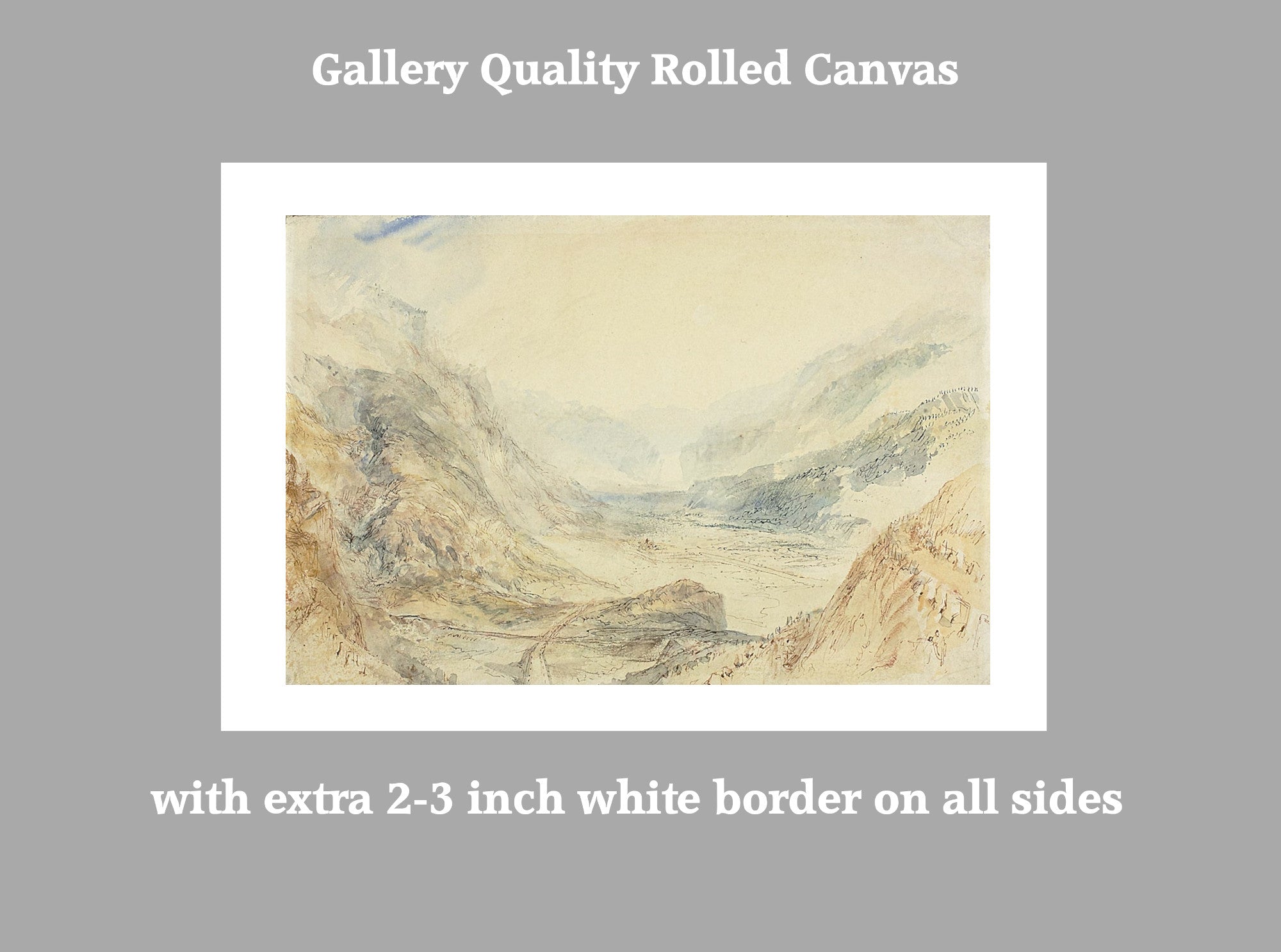 View in the St. Gotthard Pass, Switzerland (1842) by William Turner