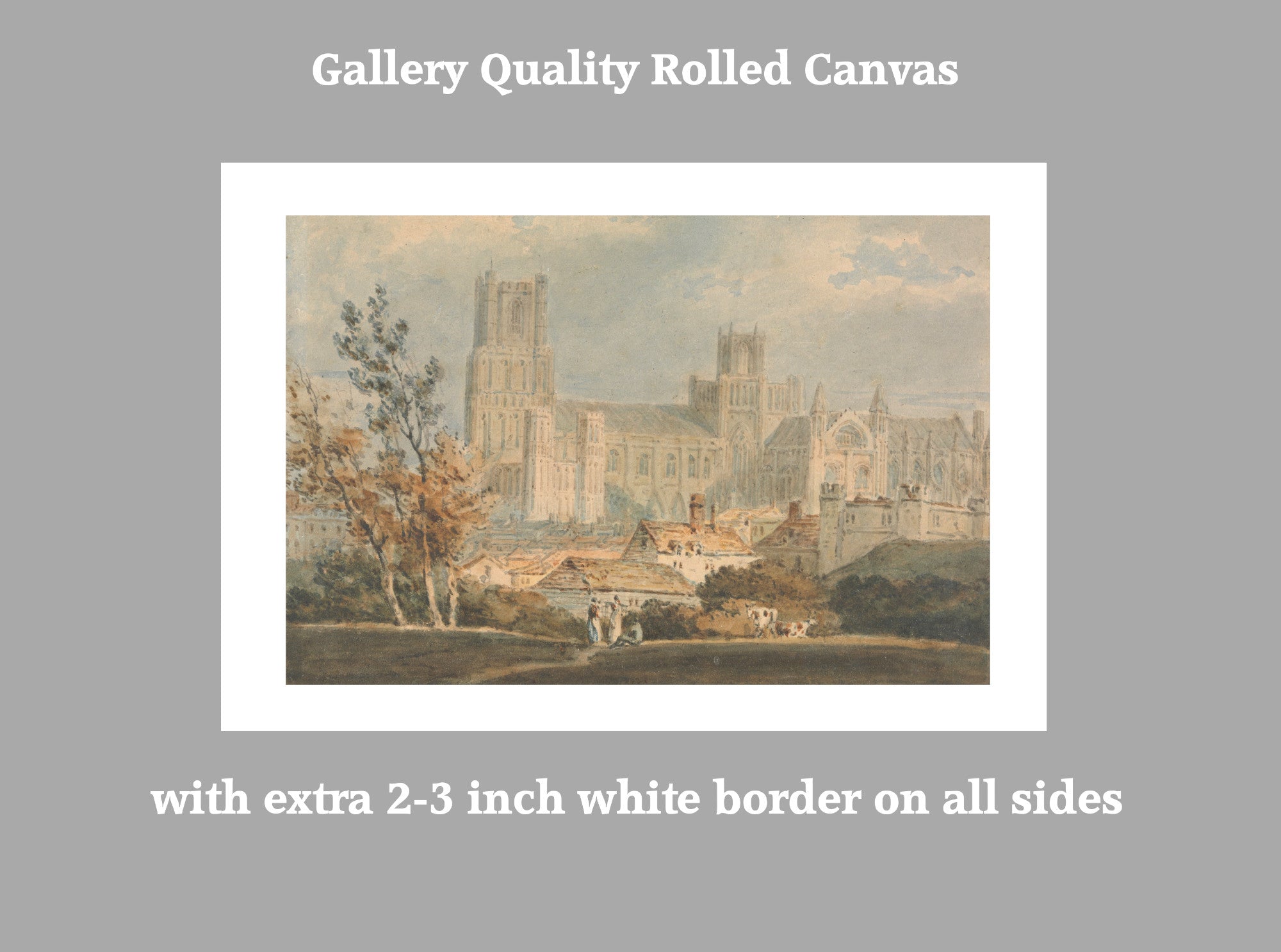 View of Ely Cathedral by William Turner
