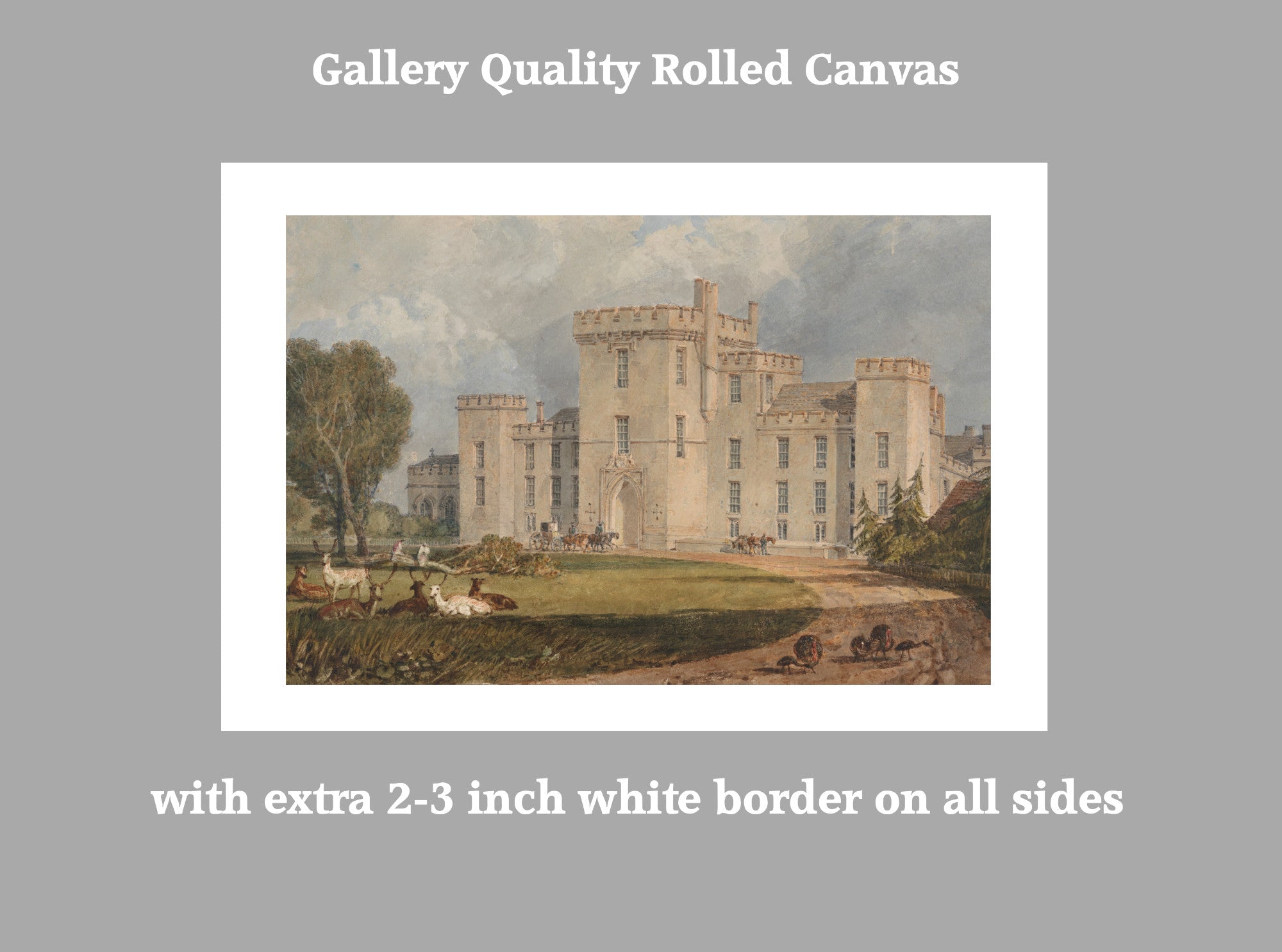View of Hampton Court, Herefordshire, from the Northwest by William Turner