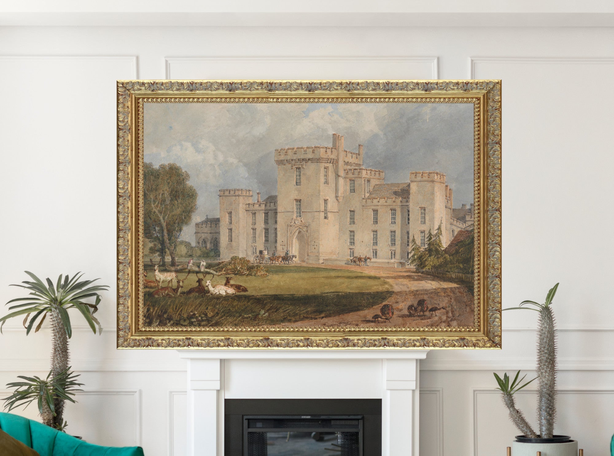 View of Hampton Court, Herefordshire, from the Northwest by William Turner