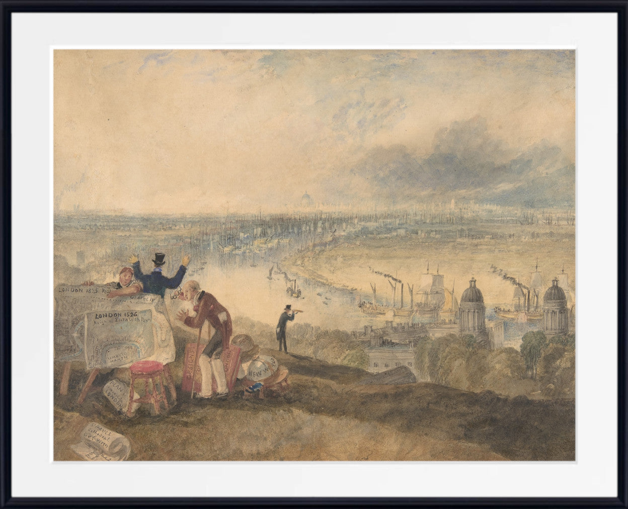 View of London from Greenwich (1825) by William Turner