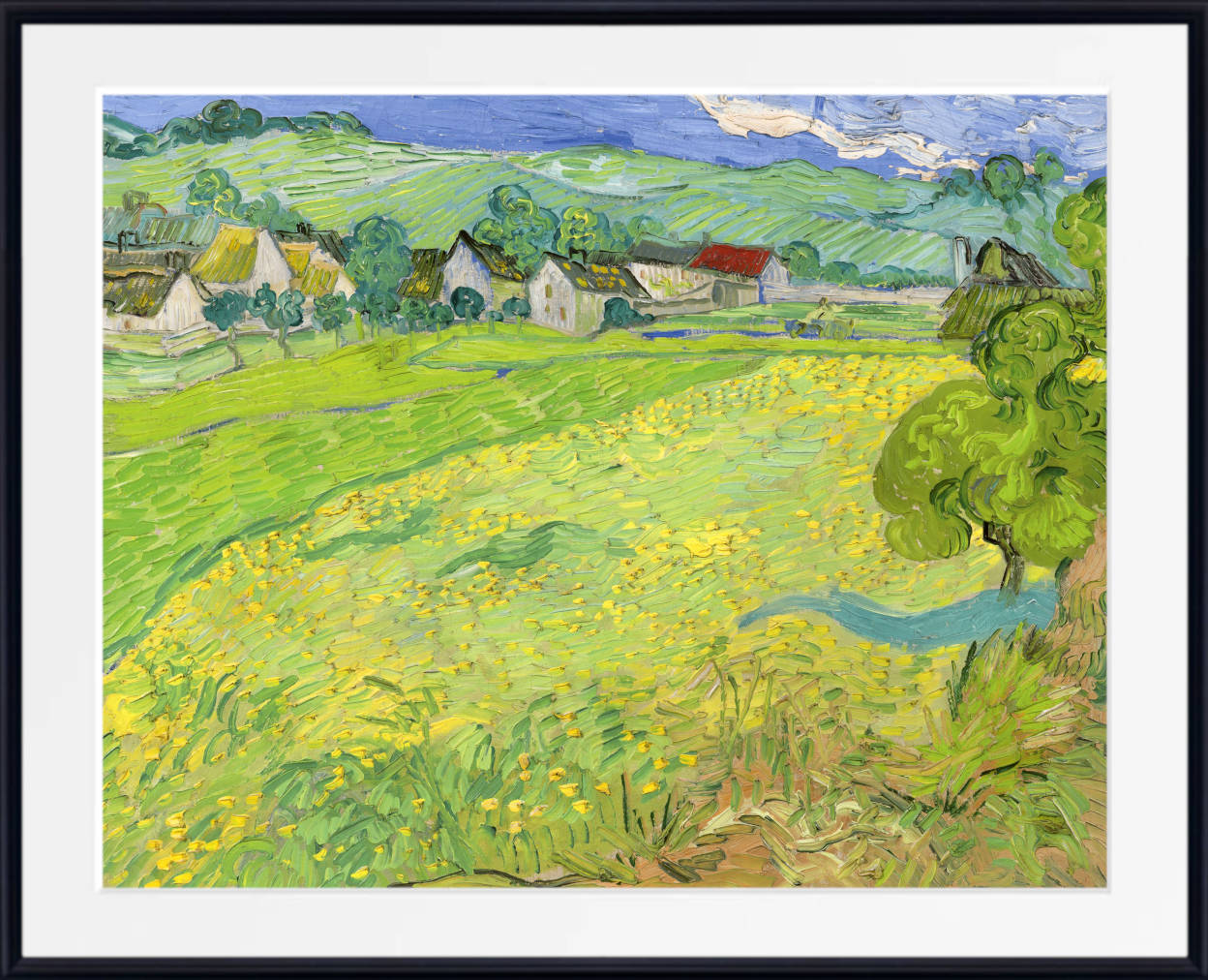 Vincent van Gogh Print, View of Vessenots Near Auvers