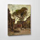 View of a Town Square with a Man, Paul Cornoyer