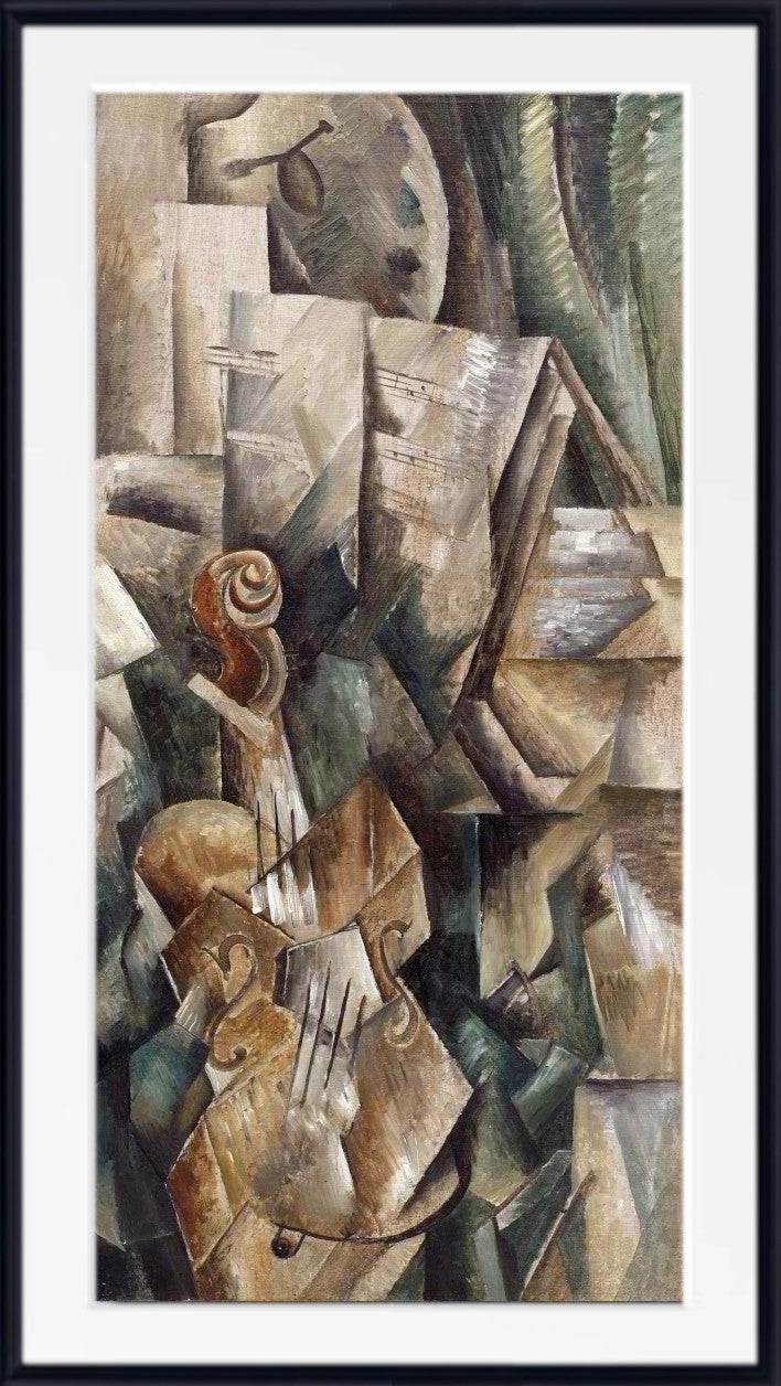 Violin and Palette (Violon et palette, Dans l'atelier) by Georges Braque
