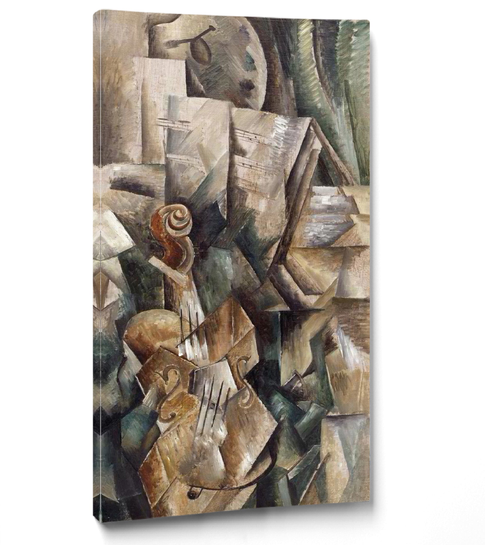 Violin and Palette (Violon et palette, Dans l'atelier) by Georges Braque