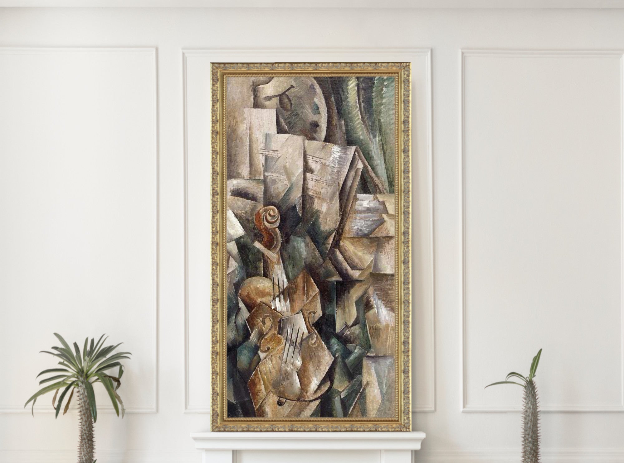 Violin and Palette (Violon et palette, Dans l'atelier) by Georges Braque