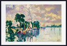 Sailboats in Ouistreham (1930) by Louis Valtat