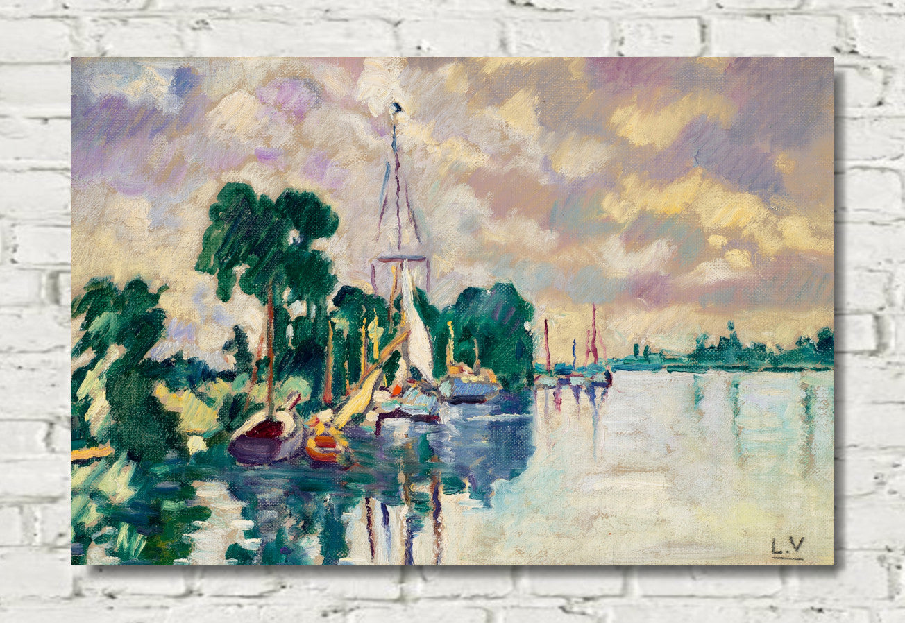Sailboats in Ouistreham (1930) by Louis Valtat