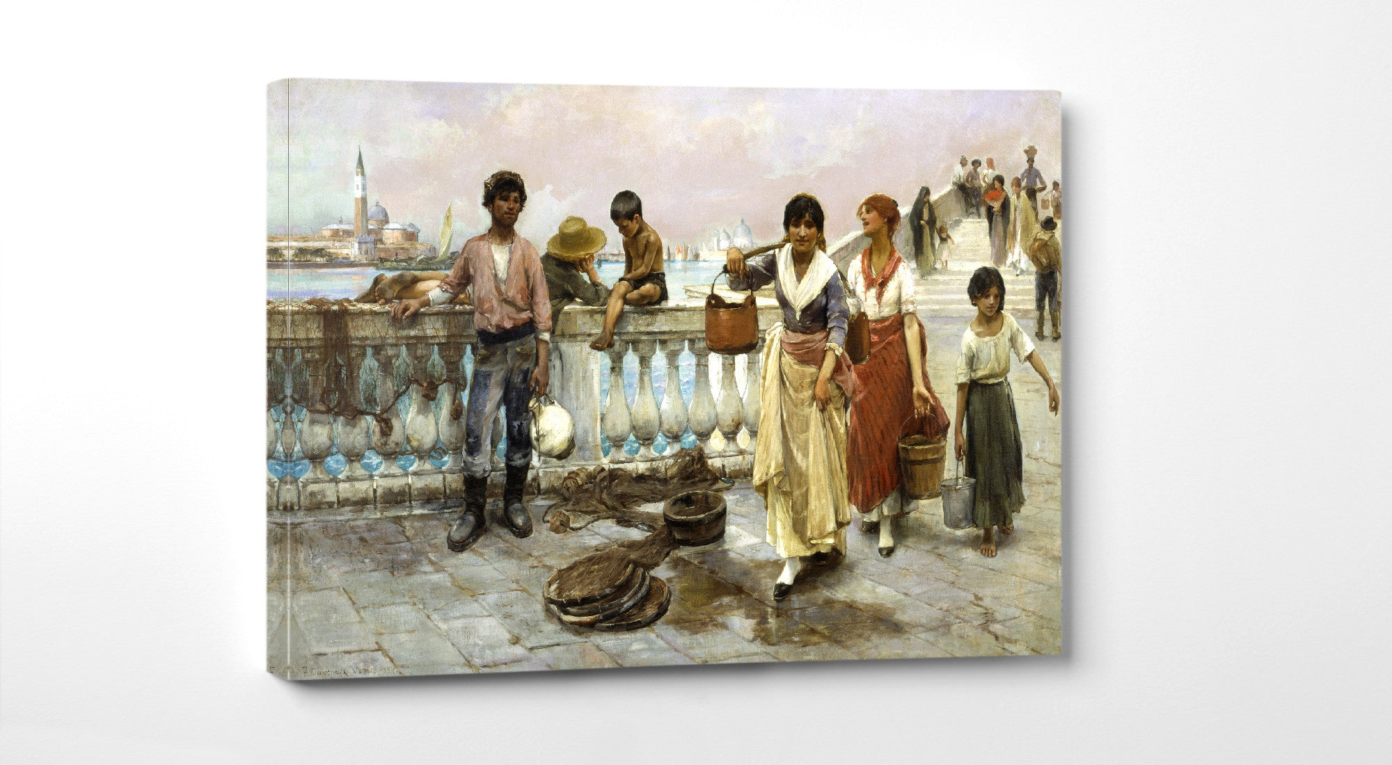 Thomas Dewing, Water Carriers, Venice (1884)