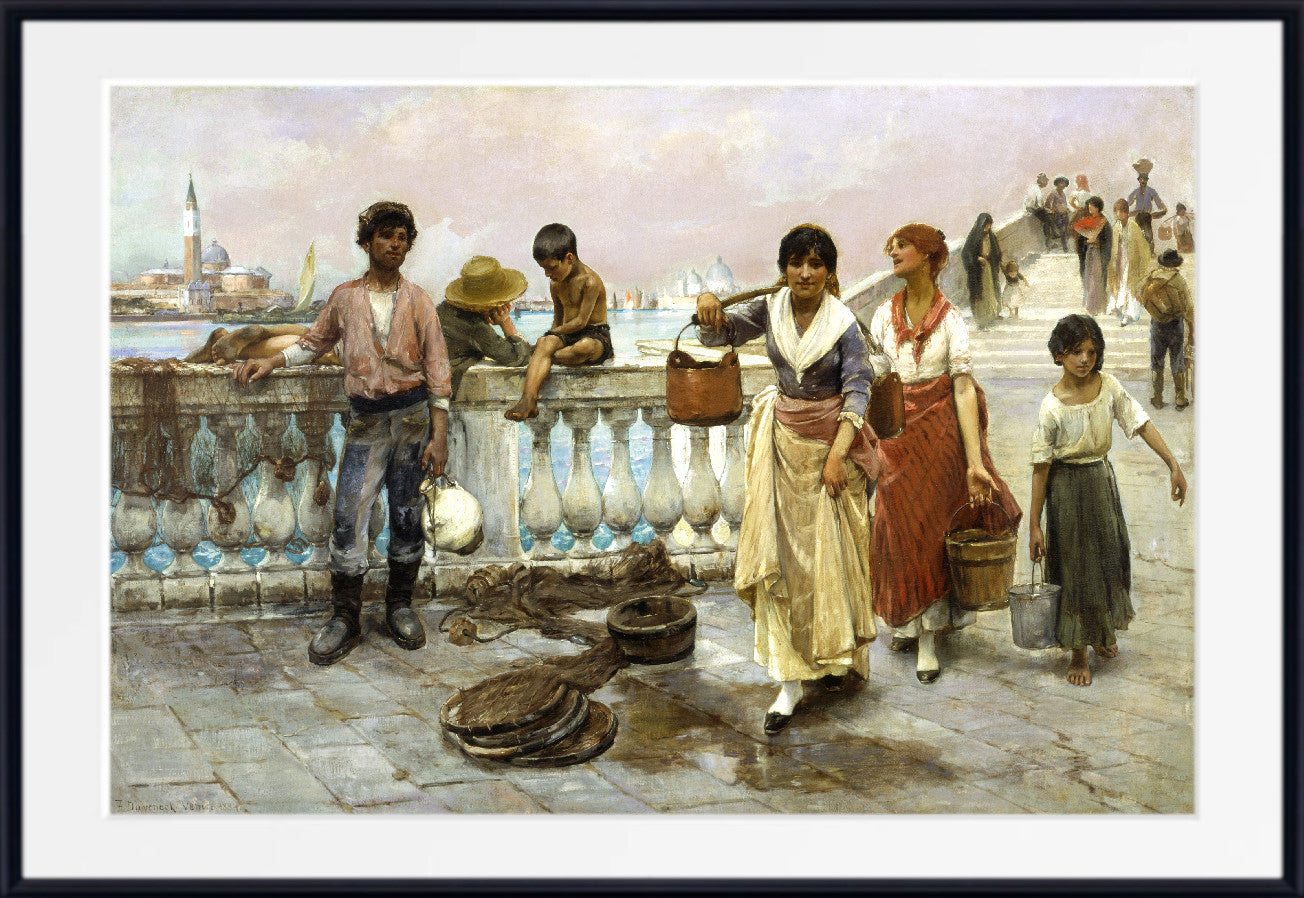Thomas Dewing, Water Carriers, Venice (1884)