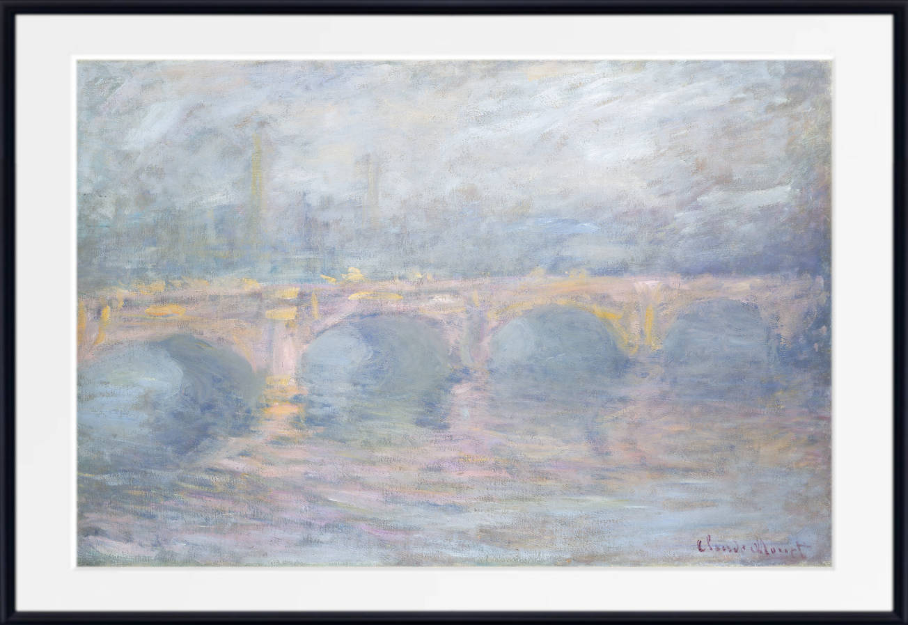Waterloo Bridge, London at Sunset, Claude Monet Print