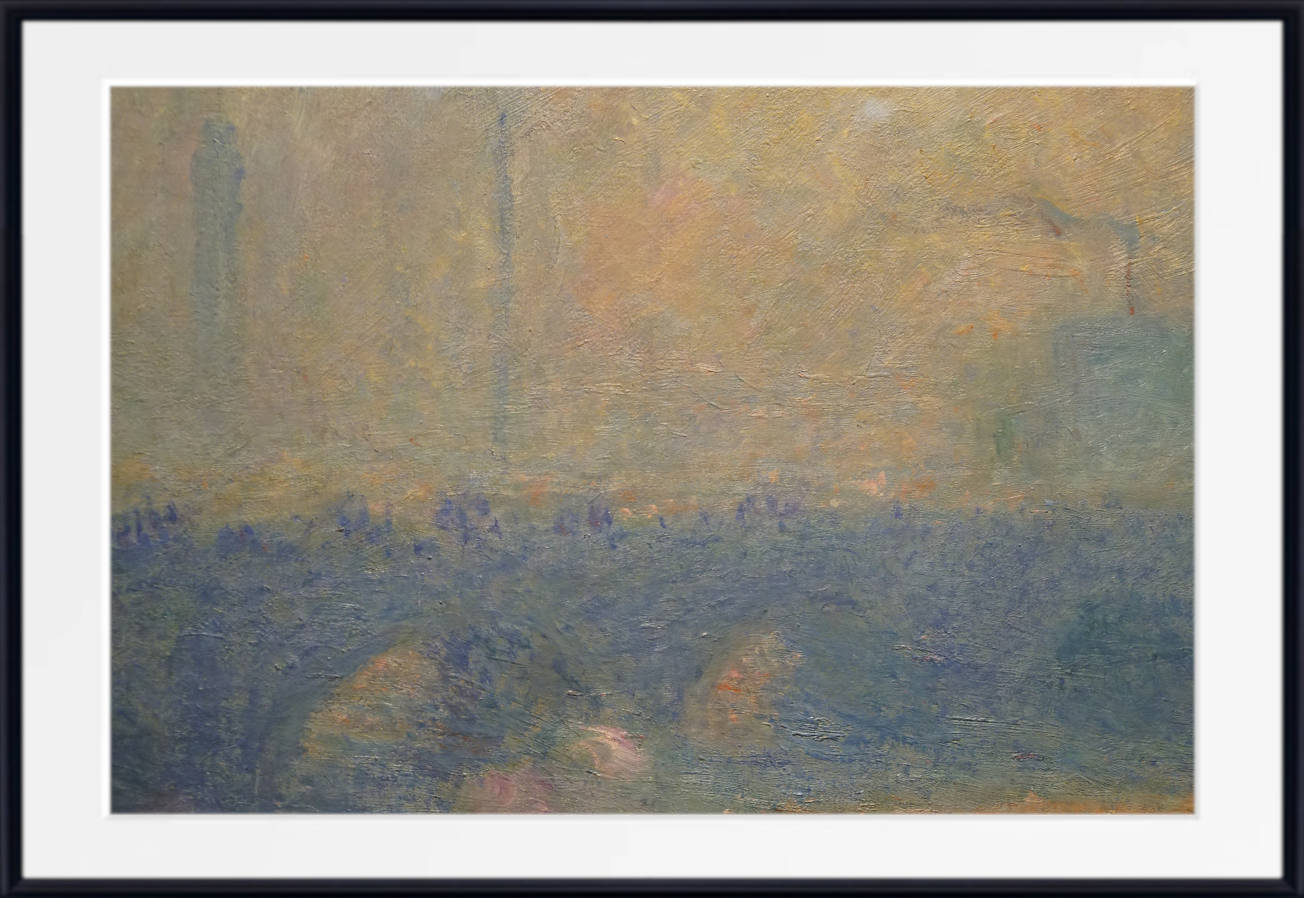 Waterloo Bridge, Sunlight Effect with Smoke, Claude Monet Print