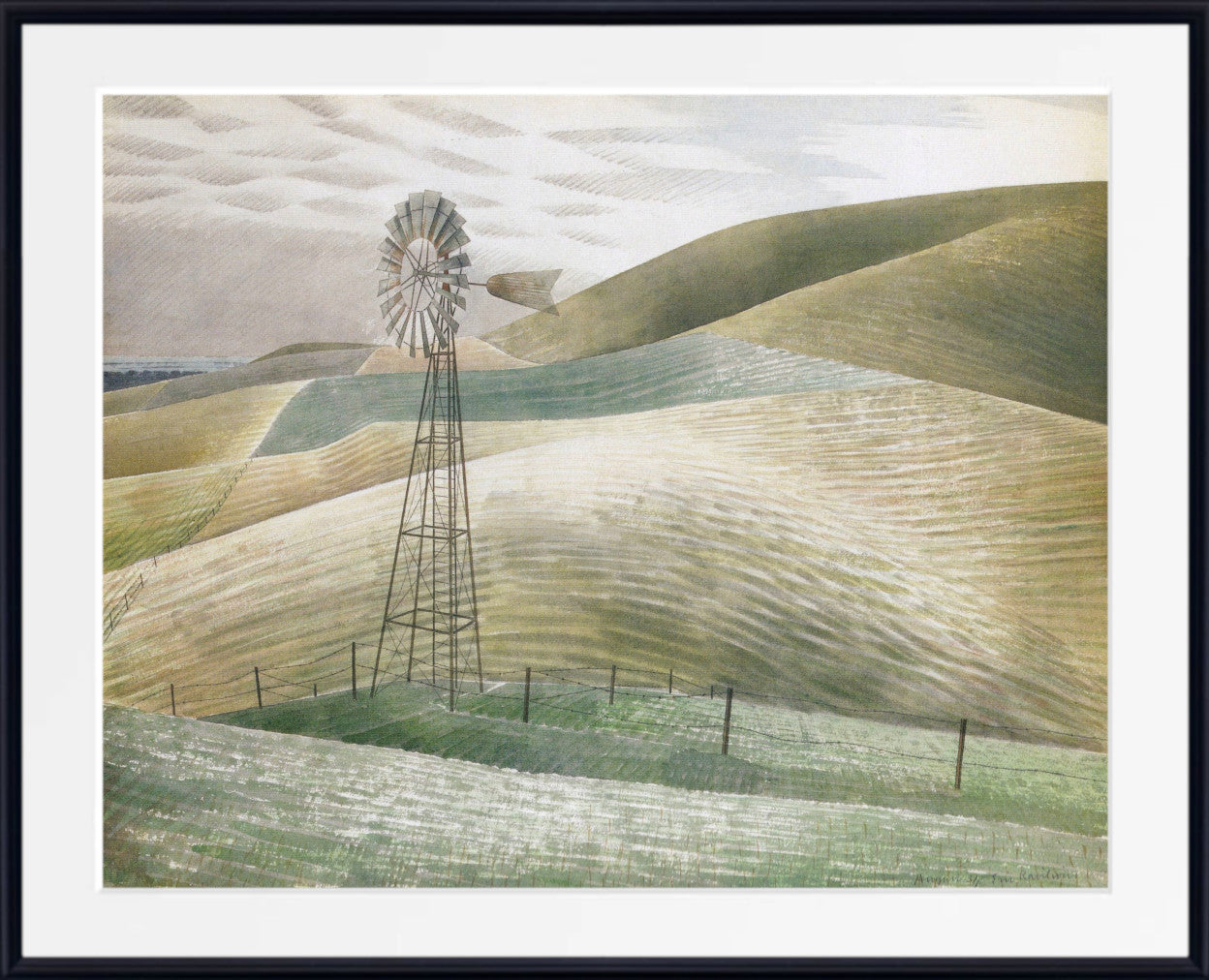 Waterwheel by Eric Ravilious