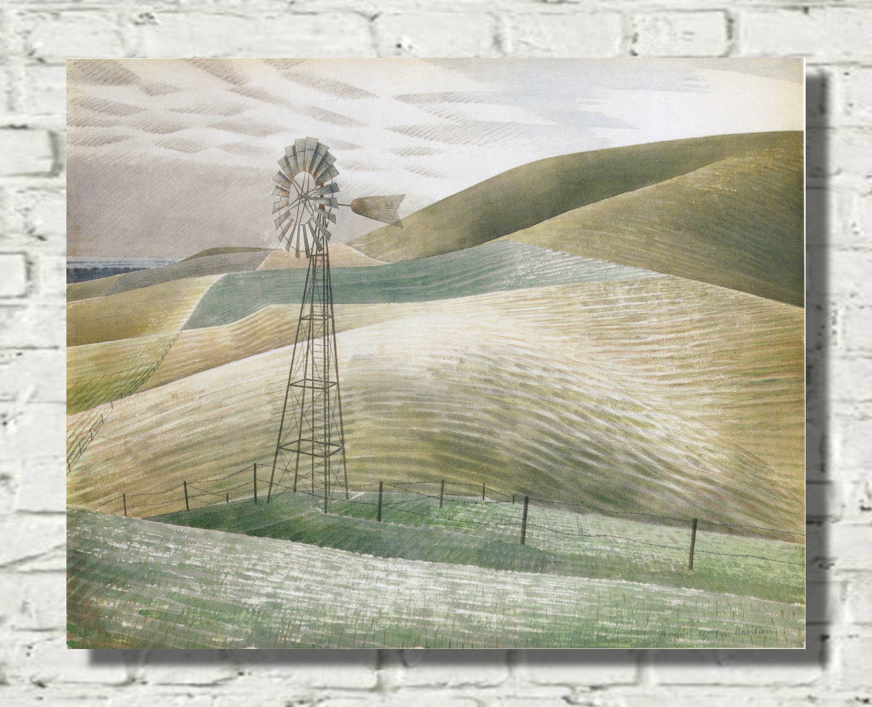 Waterwheel by Eric Ravilious
