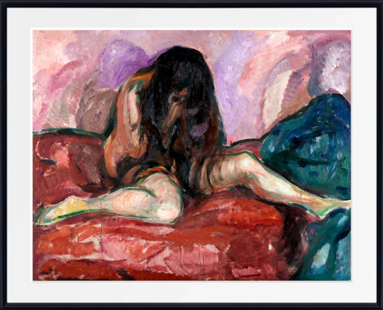 Edvard Munch Fine Art Print, Weeping Nude