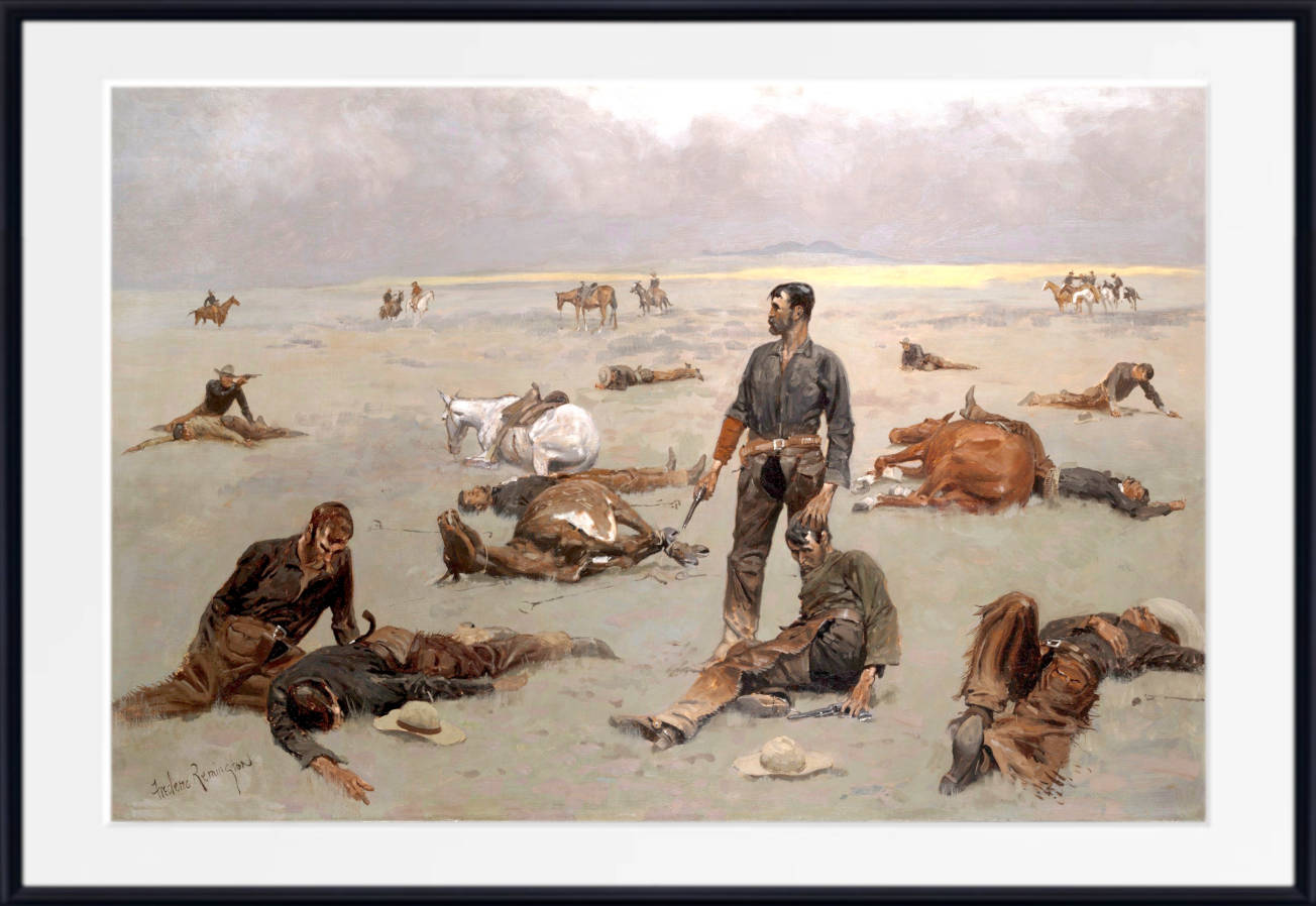 Frederic Remington, Fine Art Print : What an unbranded cow has cost