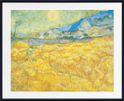 Wheat Field Behind Saint-Paul Hospital with a Reaper, Vincent Van Gogh Fine Art Print