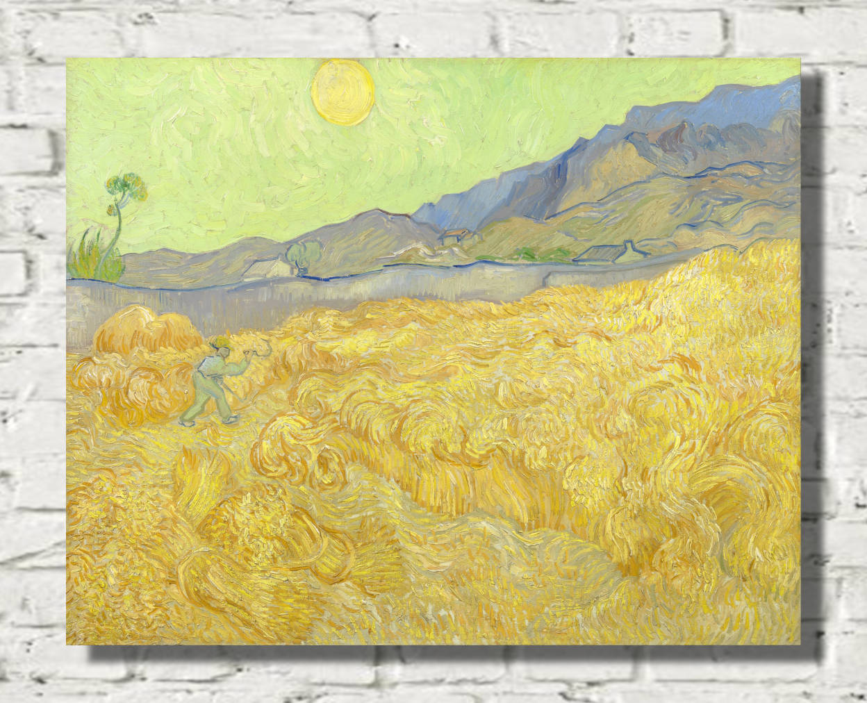 Vincent Van GoghPrint, Wheatfield with a reaper (1889)
