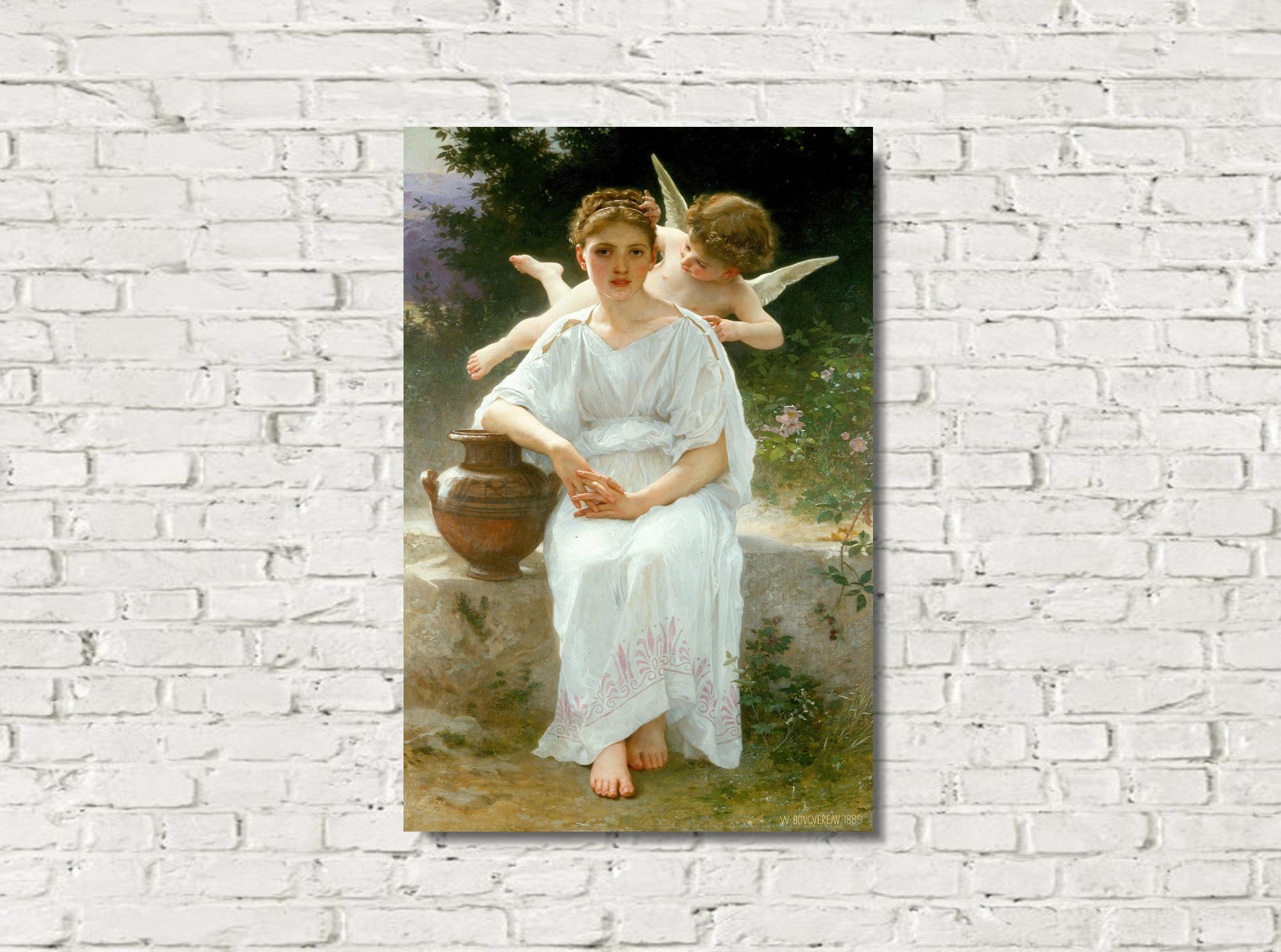 William-Adolphe Bouguereau, Whisperings of Love (1889)