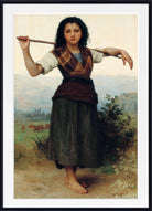 William-Adolphe Bouguereau, Old Masters Figure Print : Little Shepherdess