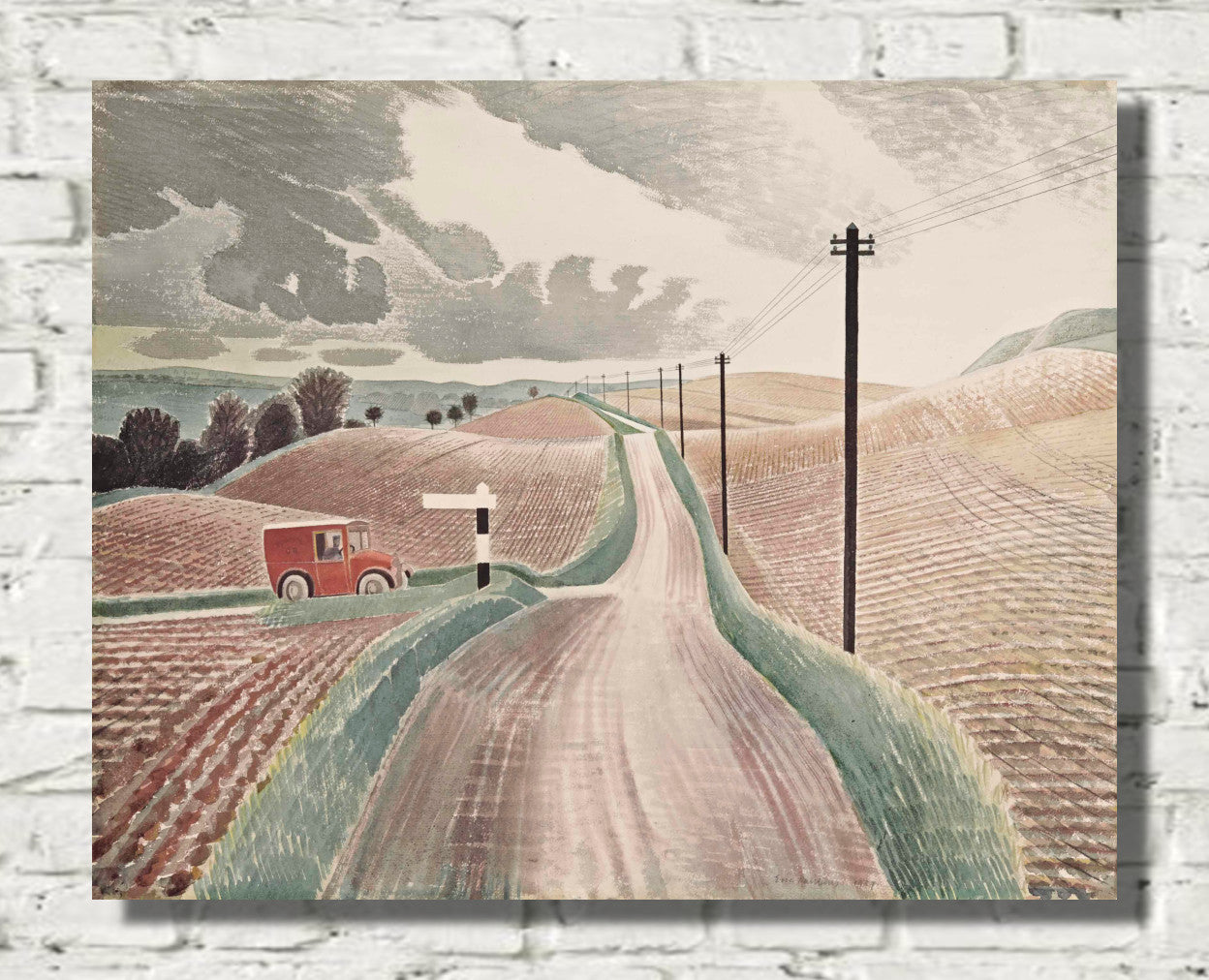 Wiltshire Landscape by Eric Ravilious