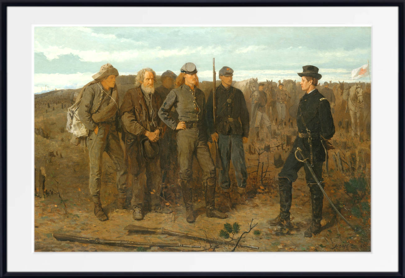 Winslow Homer Fine Art Print :  Prisoners From the Front