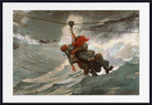 Winslow Homer Fine Art Print : Lifeline, Seascape