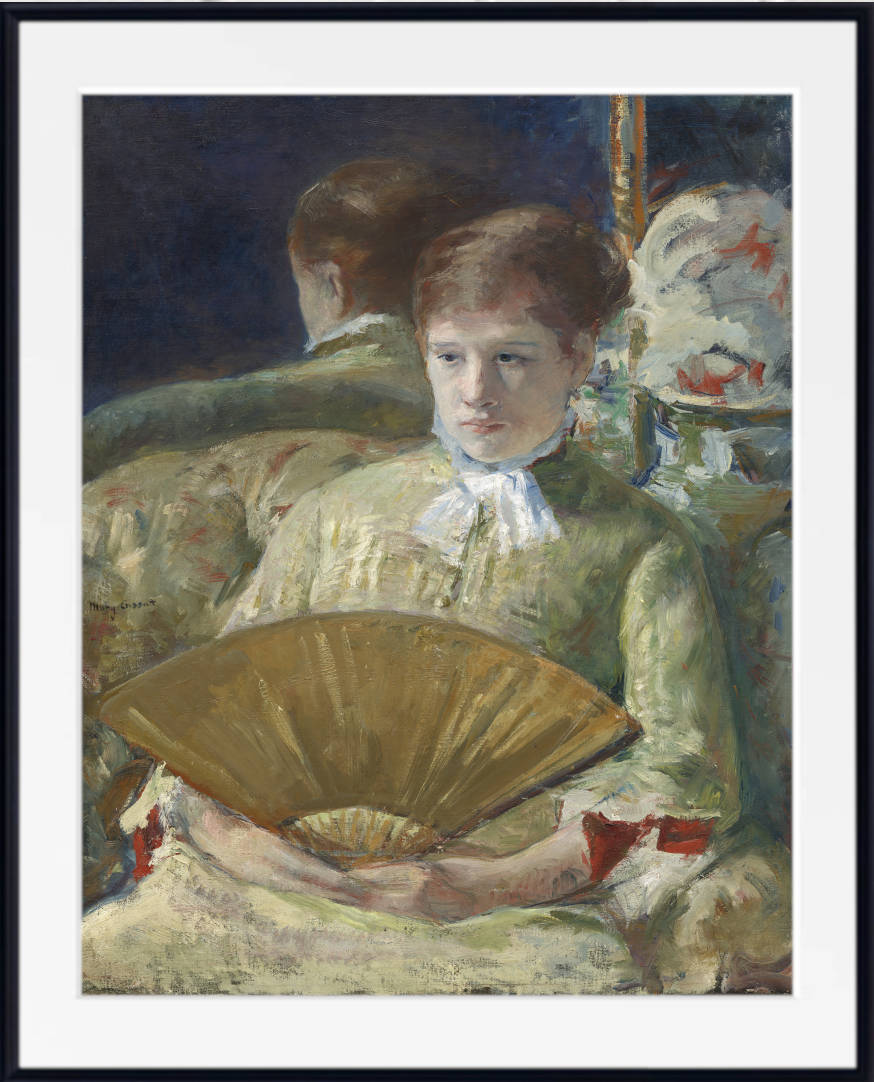 Mary Cassatt, Impressionist Fine Art Print : Woman with a Fan