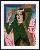 Woman in a Green Jacket (1913) by Ernst Ludwig Kirchner