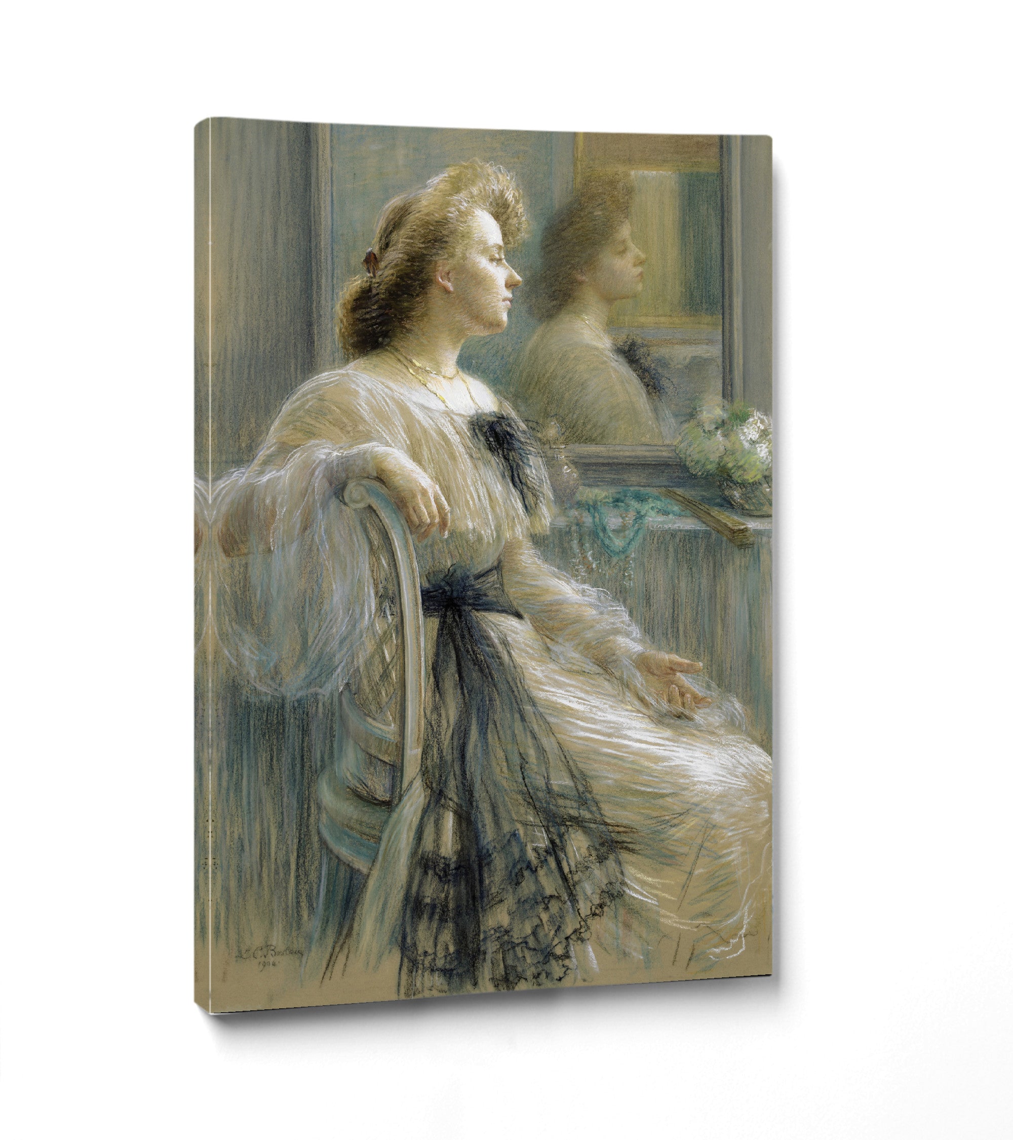 Louise Catherine Breslau, Woman in front of a Mirror (Annette Österlind) (1904)