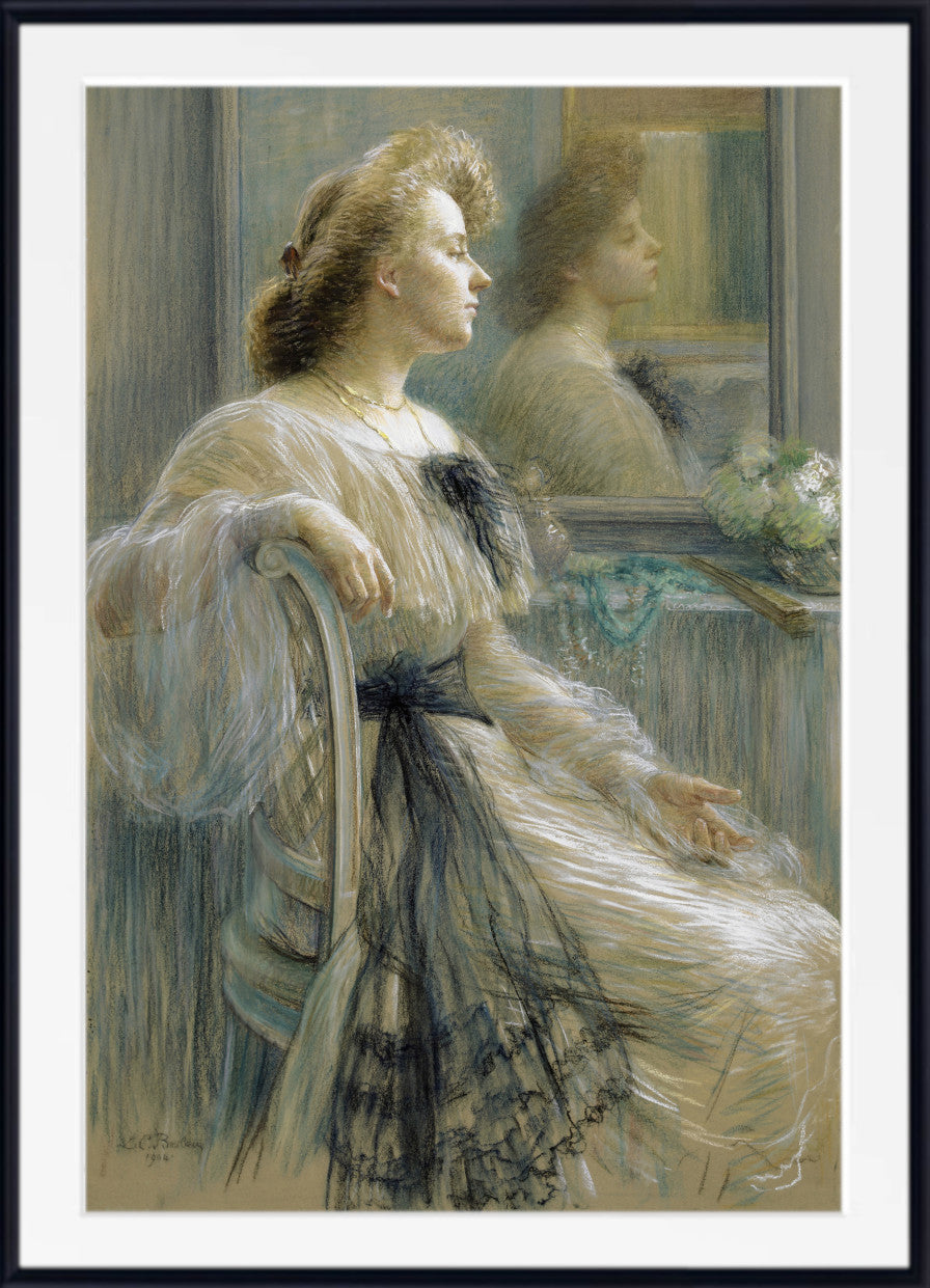 Louise Catherine Breslau, Woman in front of a Mirror (Annette Österlind) (1904)
