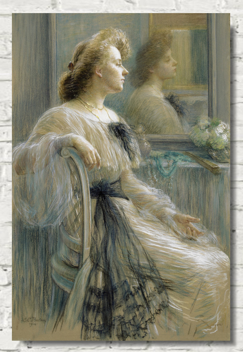 Louise Catherine Breslau, Woman in front of a Mirror (Annette Österlind) (1904)