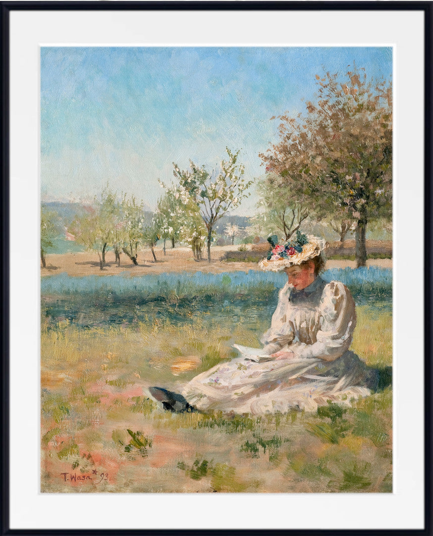 Woman in the Garden by Torsten Wasastjerna