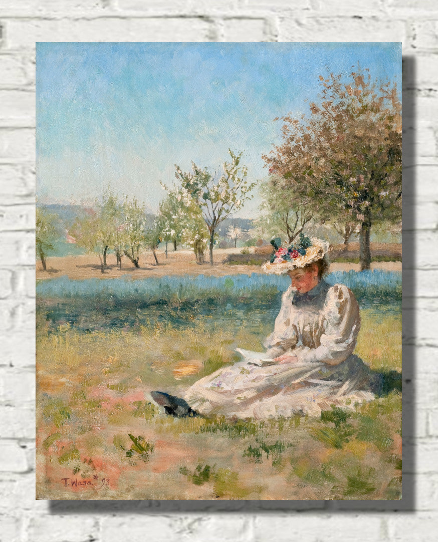 Woman in the Garden by Torsten Wasastjerna