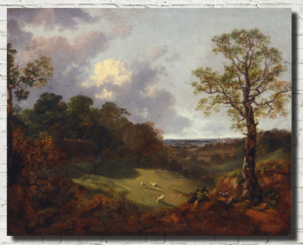 Thomas Gainsborough, Wooded Landscape with a Cottage and Shepherd
