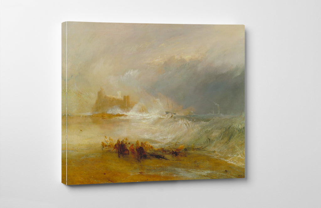 Wreckers, Coast of Northumberland, with a Steam-Boat Assisting a Ship off Shore by William Turner