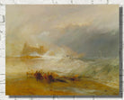 Wreckers, Coast of Northumberland, with a Steam-Boat Assisting a Ship off Shore by William Turner