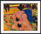 Wrestlers in a Circus (1909) by Ernst Ludwig Kirchner