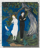 Young Man In Black, Girl In White (1919), Nils Dardel